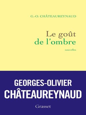 cover image of Le goût de l'ombre